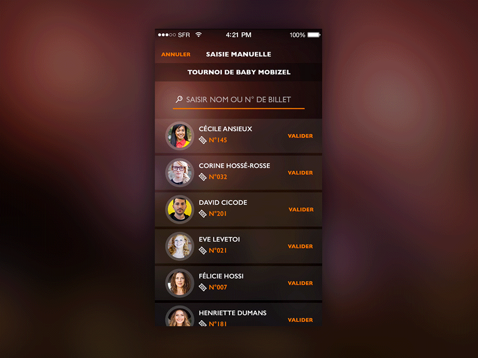 Animation App Vite Inscrit