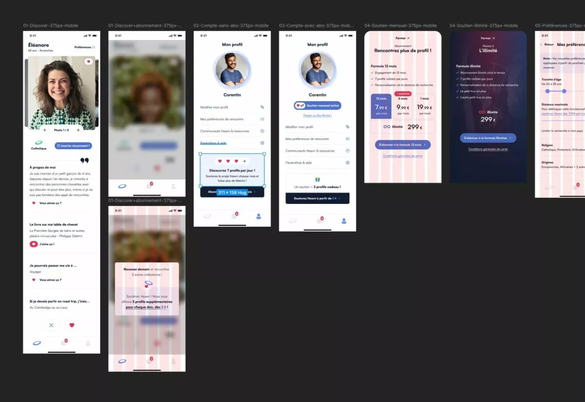 Exemple de création d'interface dans Figma