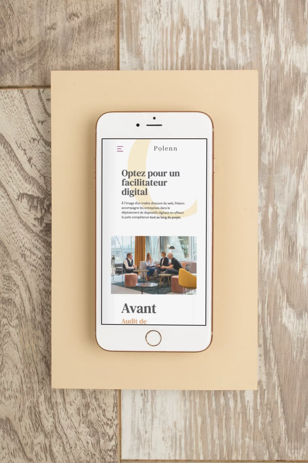 Webdesign mobile de Polenn