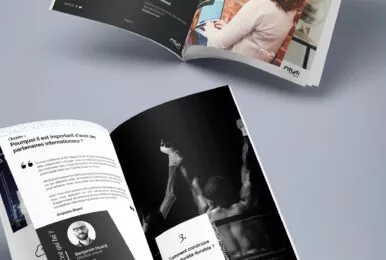 Maquette du Livre blanc dont le texte n'est pas lisible